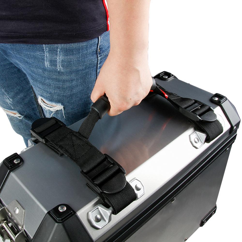 Мотоциклетная боковая кофр ручка ремень ручка для захвата универсальный регулируемый алюминиевый боковой кофр ручная переноска багажный ремень веревочная ручка