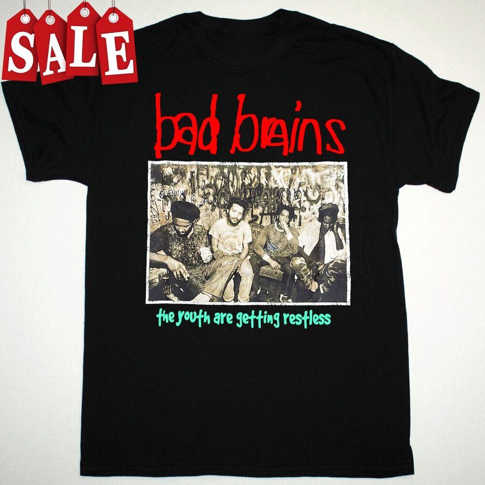 Редкая футболка унисекс для мужчин и женщин всех размеров группы Bad Brains NLS5.161