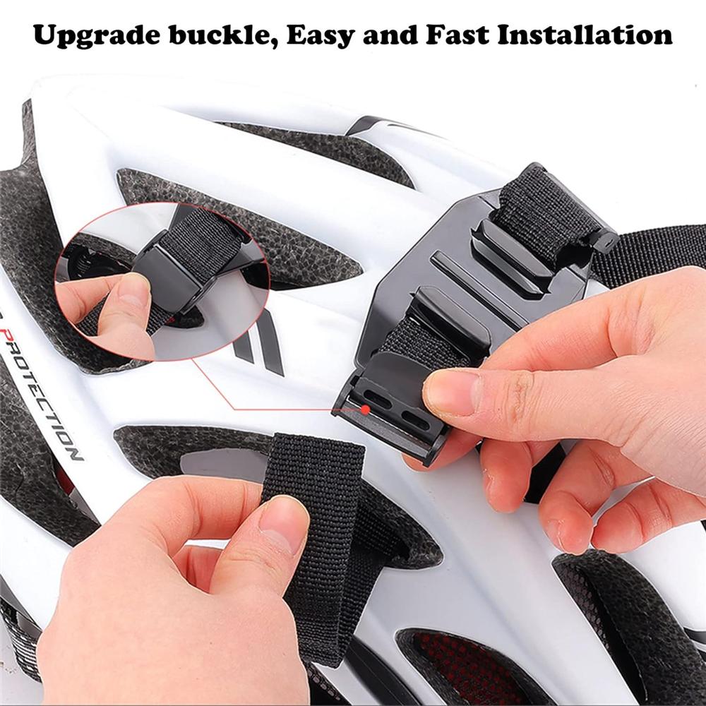 Vented Helmet Strap Mount Bike Belt Holder For GoPro Hero 12 11 10 9 8 7 6 5 Insta360 X2 X3 DJI Osmo Action Camera Accessories