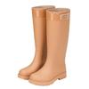 2025 New Velvet Rain Boots Midsole Thick Sole Wear-Resistant Anti-Slip New Foreign Trade Style