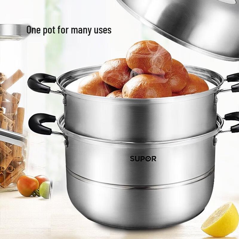 SUPOR 304 Stainless Steel Steamer Pot