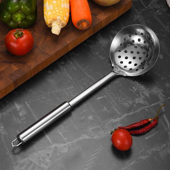 5Pcs Stainless Steel Kitchen Utensils Set Heat Resistant Non-Stick Spoons Spatula with Hanging Hole Ergonomic Handle Cooking Tools