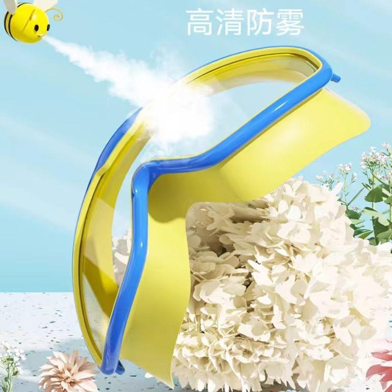 Очки для плавания для мальчиков и девочек Водонепроницаемые и с защитой от запотевания Высококачественные Очки с большой оправой для детей Очки для плавания