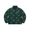 FW19 Неделя 17 Стеганая куртка-пуховик в клетку 'Сине-зеленый' Мужская SUP-FW19-10892