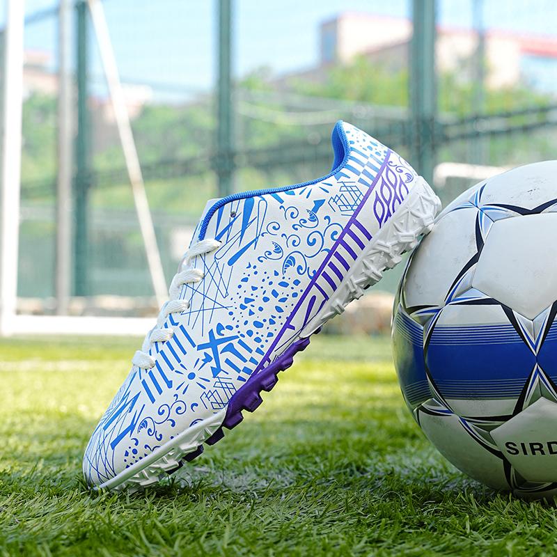 Новые мужские уличные футбольные бутсы женские футбольные бутсы мужские кроссовки обувь школьные кроссовки для мальчиков кроссовки с длинными шипами