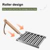 Hot Dog Roller Rack with Wooden Handle BBQ Sausage Roller Rack Steamer