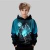 Autumn Cartoon Pattern 3D Printed Top Fashionable Casual Long Sleeved Children's Boy Hoodies