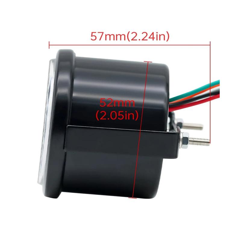 52mm Car Water Temperature Gauge LCD 40~140 ℃ Red Blue Backlight With Water Temp Sensor Water Temp Joint Pipe Sensor Adapter