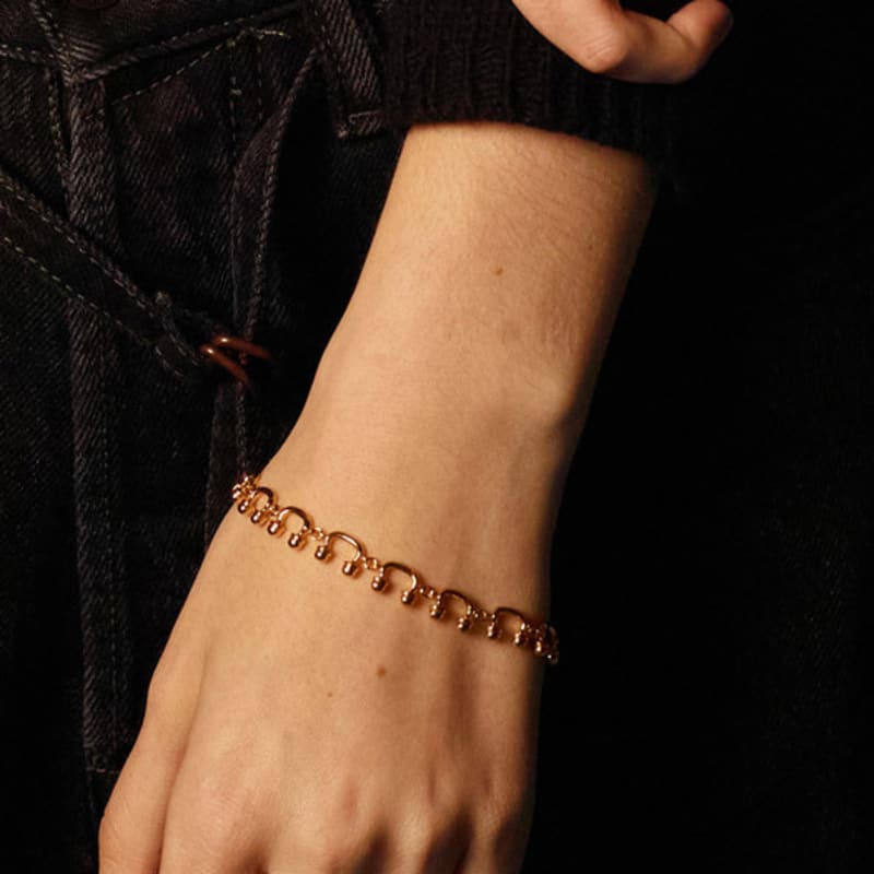 Invisible collage IC CHAIN BRACELET_GOLD