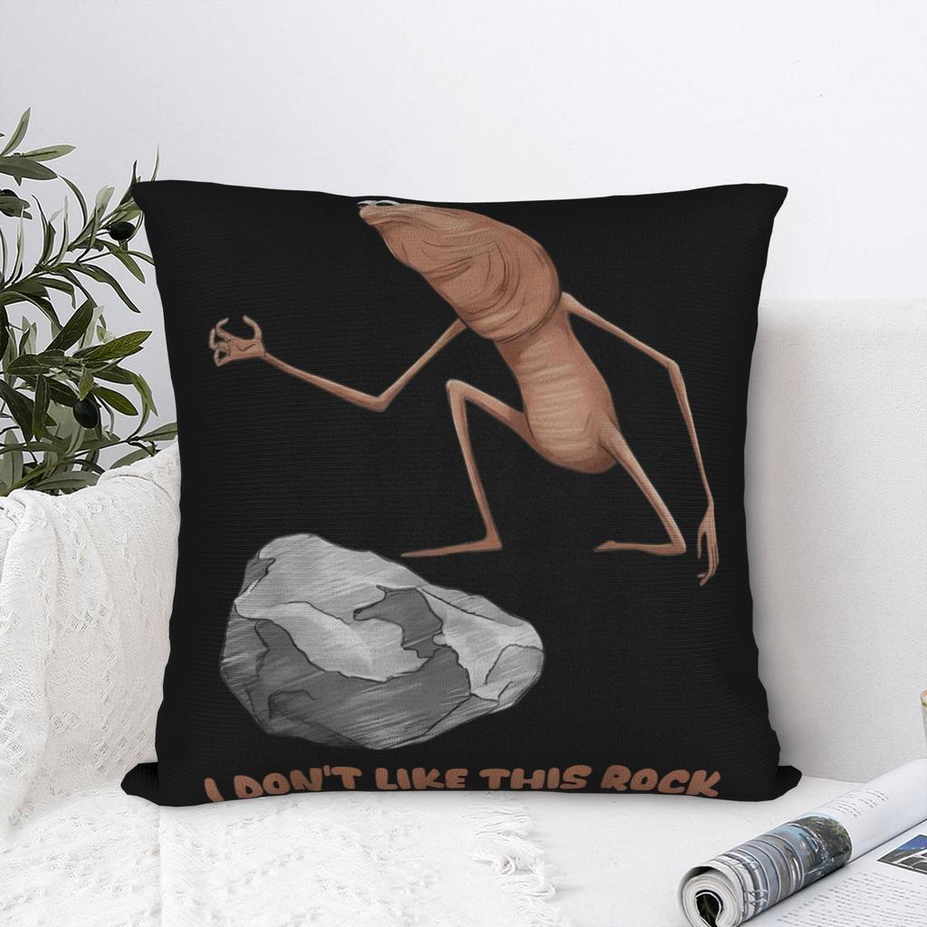 Soft Marcus The Worm I Don't Like This Rock Pillowcase Cushion Cover Funny Meme Throw Pillow Case Cover Home Wholesale 45X45cm