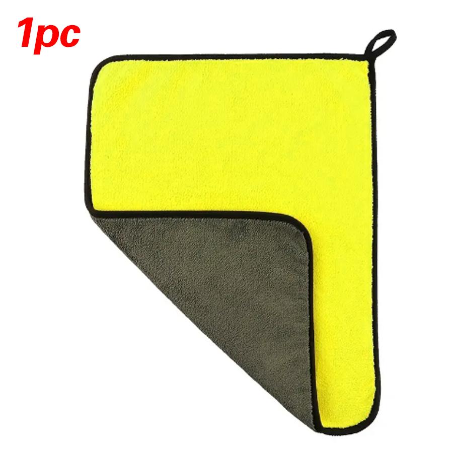 Полотенце для мойки автомобиля Утолщенное Впитывающее Двухцветное Двустороннее Коралловый Флис Полотенце для Мойки Автомобиля Чистый Дом Автомобиль Двойного Использования