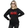 ACDC Womens/Ladies Red Logo Sweatshirt