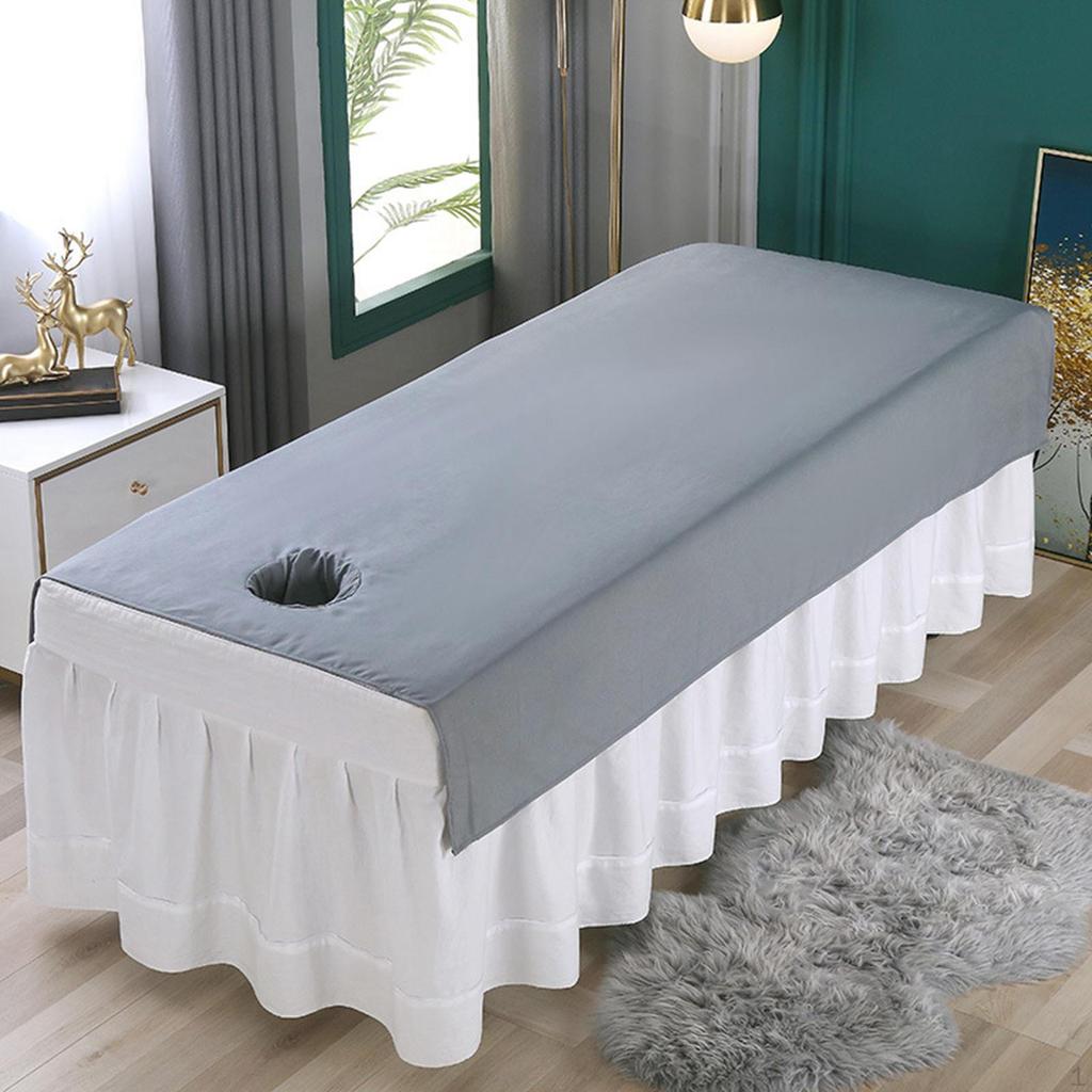 Beauty Salon Massage Table Sheet Cover with Breathable Hole 80Cmx200cm Durable Easily Install