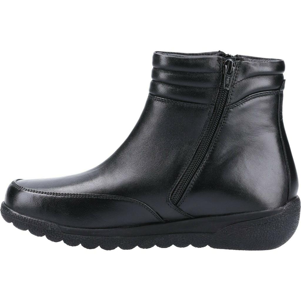 Fleet & Foster Womens/Ladies Morocco Twin Zip Leather Ankle Boots