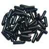 100pcs Vinyl Flexible End Caps Black Bolt Screw Thread Protector Safety Cover Covering Screws