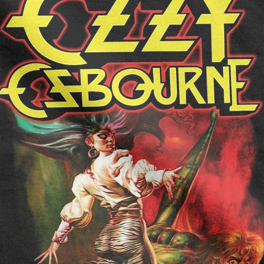 Панк Группа Рок Музыка Футболки Мужские Женские 100% Хлопок Футболки Круглый Вырез Футболка Оззи Осборна Одежда с Коротким Рукавом Взрослый