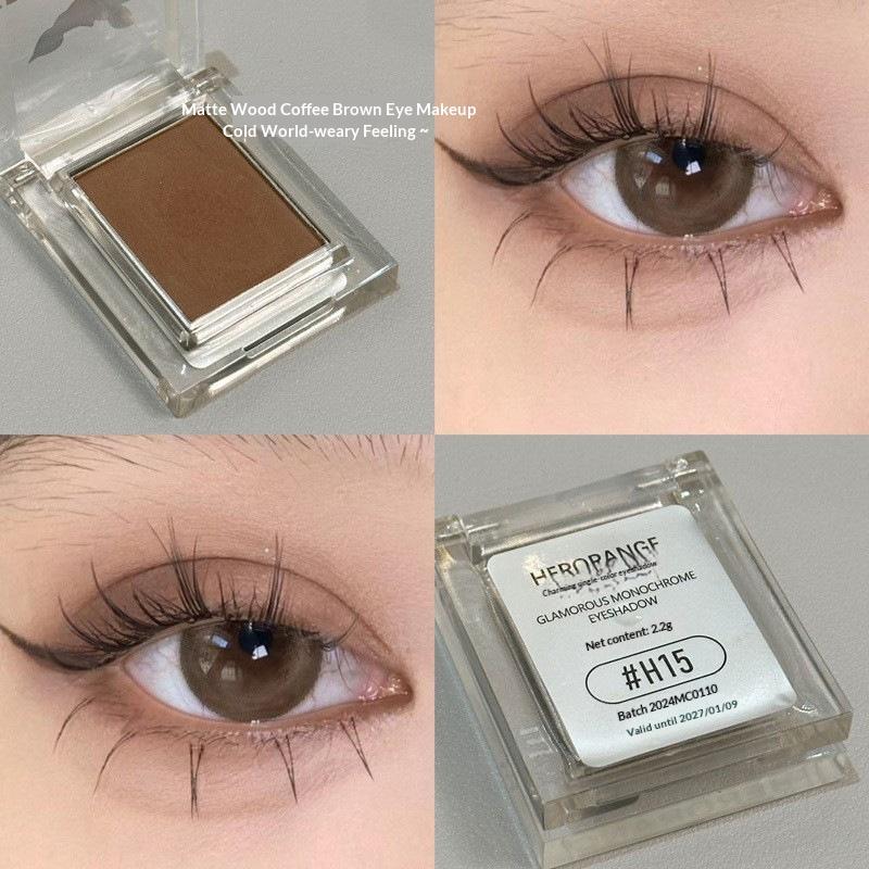 Мини Матовые Тени для век Персиково-Розовые Румяна Натуральные Коричневые Контур для лица Водостойкие Стойкие Блестящие Матовая Основа под тени База Макияж