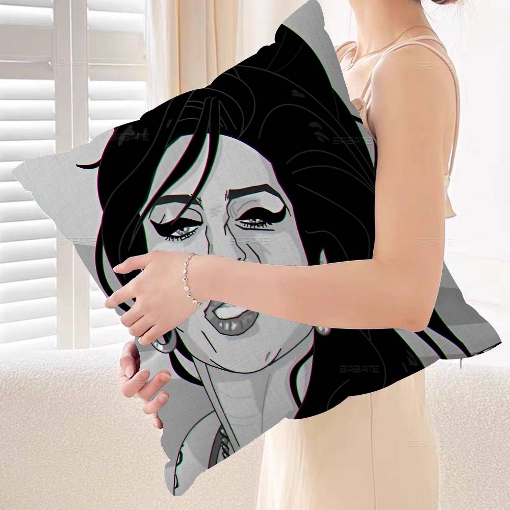 Amy Winehouse Music Singer Star Pillow Gift Home Office Decoration Bedroom Sofa Car Cushion Cover Case 45x45