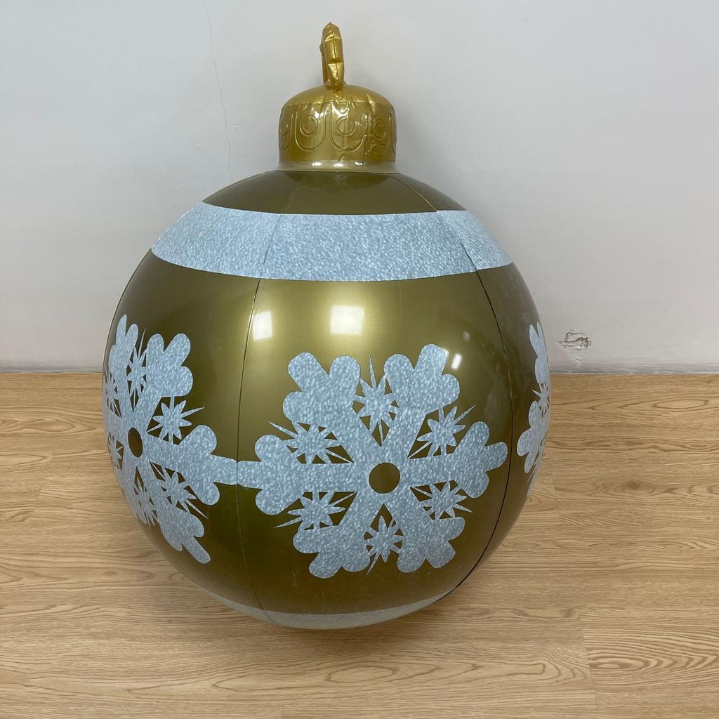 Праздничный надувной рождественский шар Большая уличная праздничная декорация Надувной Прочный Легкий Орнамент для рождественской вечеринки, двора