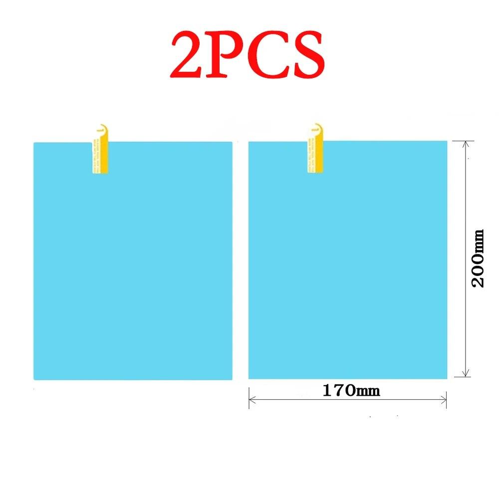 Зеркало заднего вида, набор непромокаемых пленок, оконное стекло автомобиля, грузовика, противотуманные водонепроницаемые наклейки, дождливый день, безопасное вождение, непромокаемые пленки