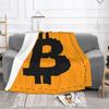 Bitcoin Velvet Print Cryptocurrency Btc Blockchain Breathable Super Soft Throw Blanket for Sofa Car Bedspreads#