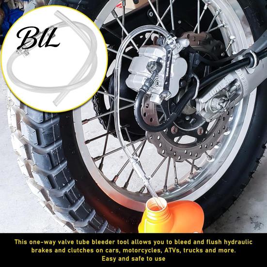 Motorcycle Clutch Bleeder Tool Oil Extractor Pump, Brake Hose for Caliper Fluid Drain, Manual Discharge Pipe Hydraulic Suction Tube, Universal