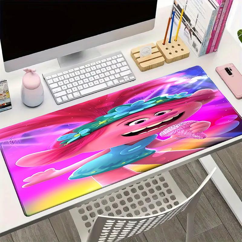 Trolls Theme Mouse Pad, Non Slip Rubber Base, Multifunctional Office & Home Decor, Perfect for Workspace Personalization.