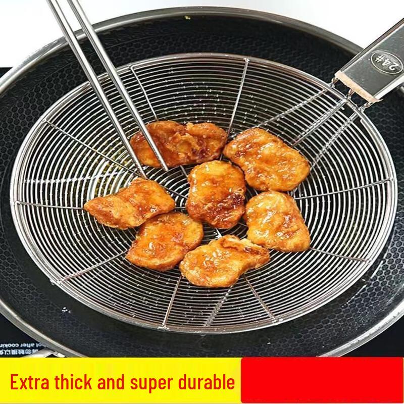 Large Stainless Steel Fine Mesh Strainer Skimmer