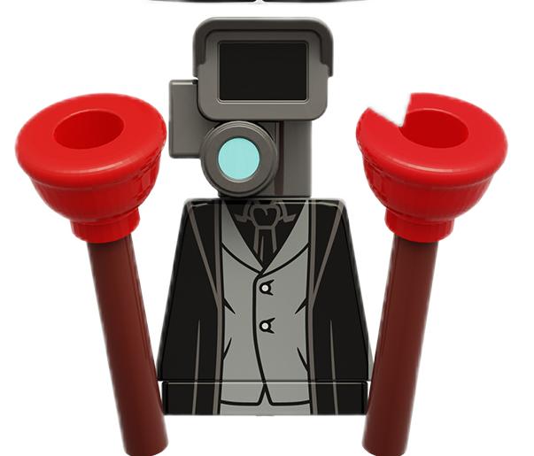 Нетоксичные строительные блоки Skibidi Toilet Man Moc Kdl818 Lg1009 Аксессуары для дома Титан ТВ-монитор Speakman Фигурки Игрушки Для подарка на день рождения