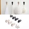 10Pcs with Screw Mini Single Hook Stainless Steel Wall Punching Hook New Items Key Rack