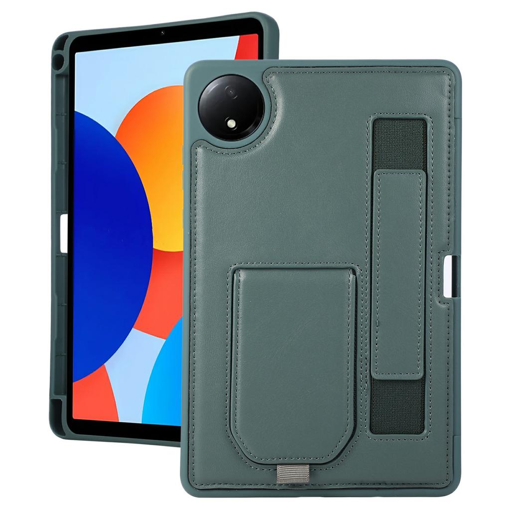 Чехол для Xiaomi Redmi Pad SE 4G 8,7 дюйма с подставкой, чехол-обложка из ПУ + ТПУ для планшета с ремешком на запястье / слотом для стилуса