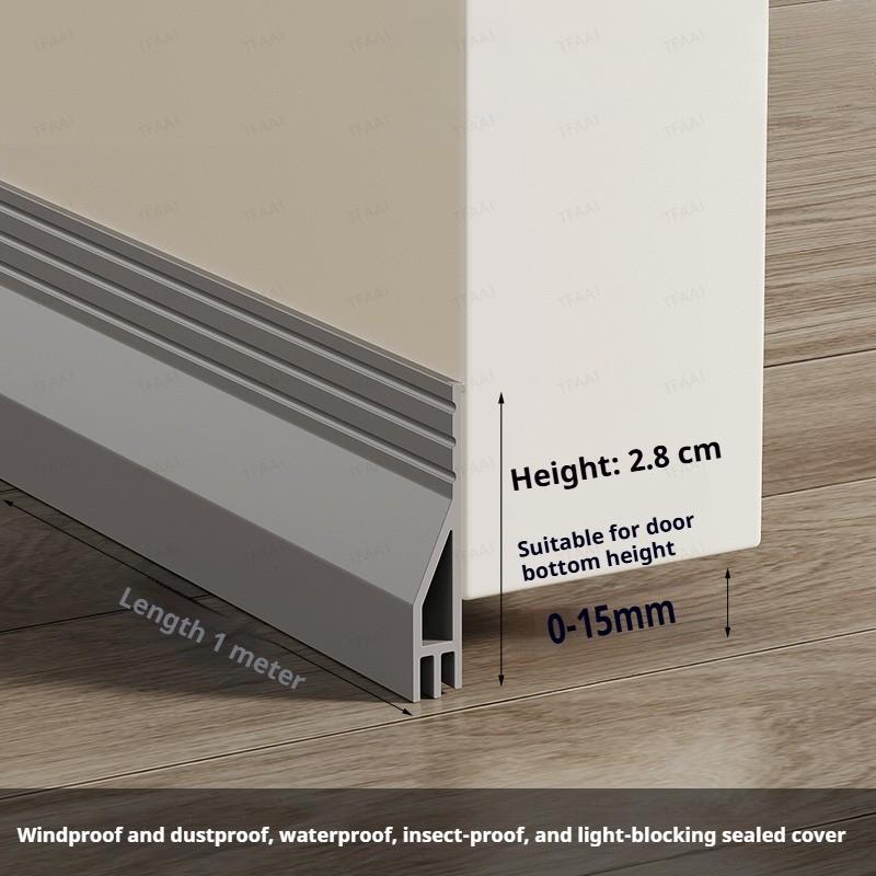 Xiaomi 1Pc 1M Self-adhesive Soft TPE Door Bottom Seal Strip 28/45mm Height Windproof Anti-Cold Dust-proof Window Gap Weather Strip