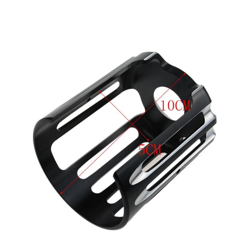 CNC Aluminum Oil Filter Cover Harley-Davidson Motorcycles Universal Aftermarket Upgrade Black Finish