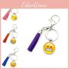 Adorable Funny Expression Time Gem Keychain Pendant Creative Unique Tassel Charm