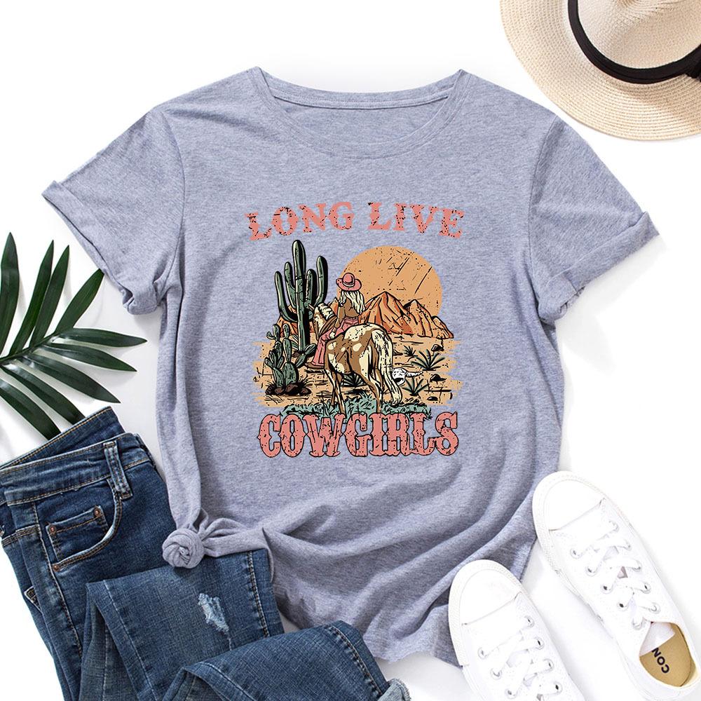 Хлопковая футболка с принтом букв, с коротким рукавом и круглым вырезом, женская, 2D-принт, топы