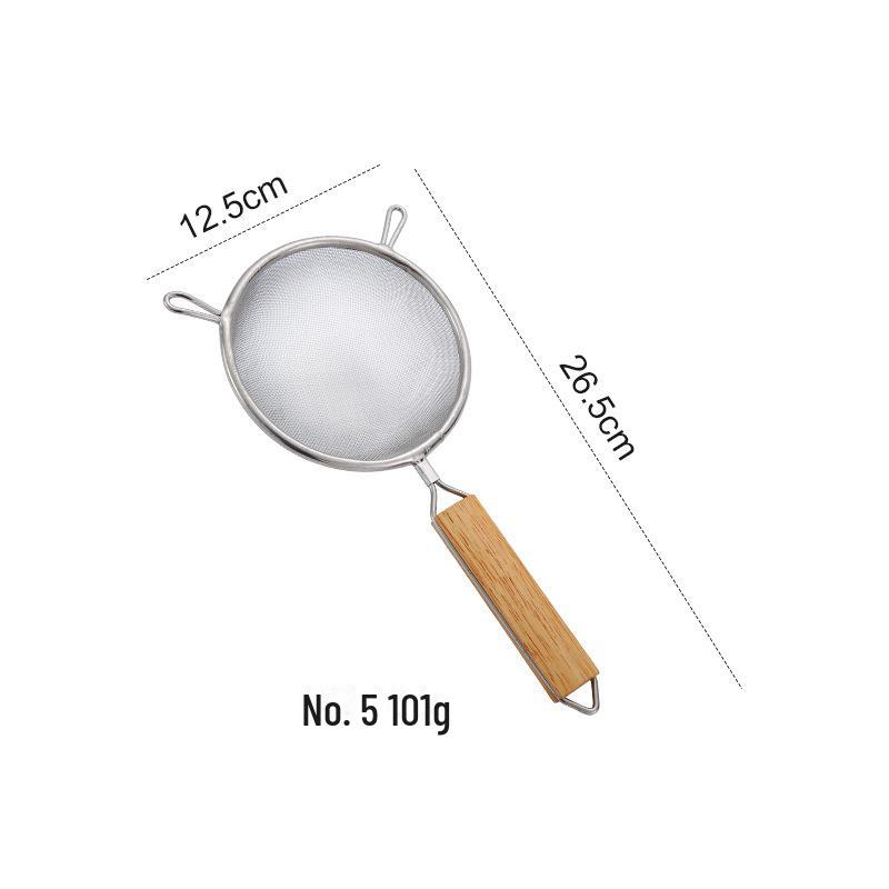 Stainless Steel 304 Strainer Doubleear Multiuse Kitchen Sieve For Flour Soy Milk Juice And Oil