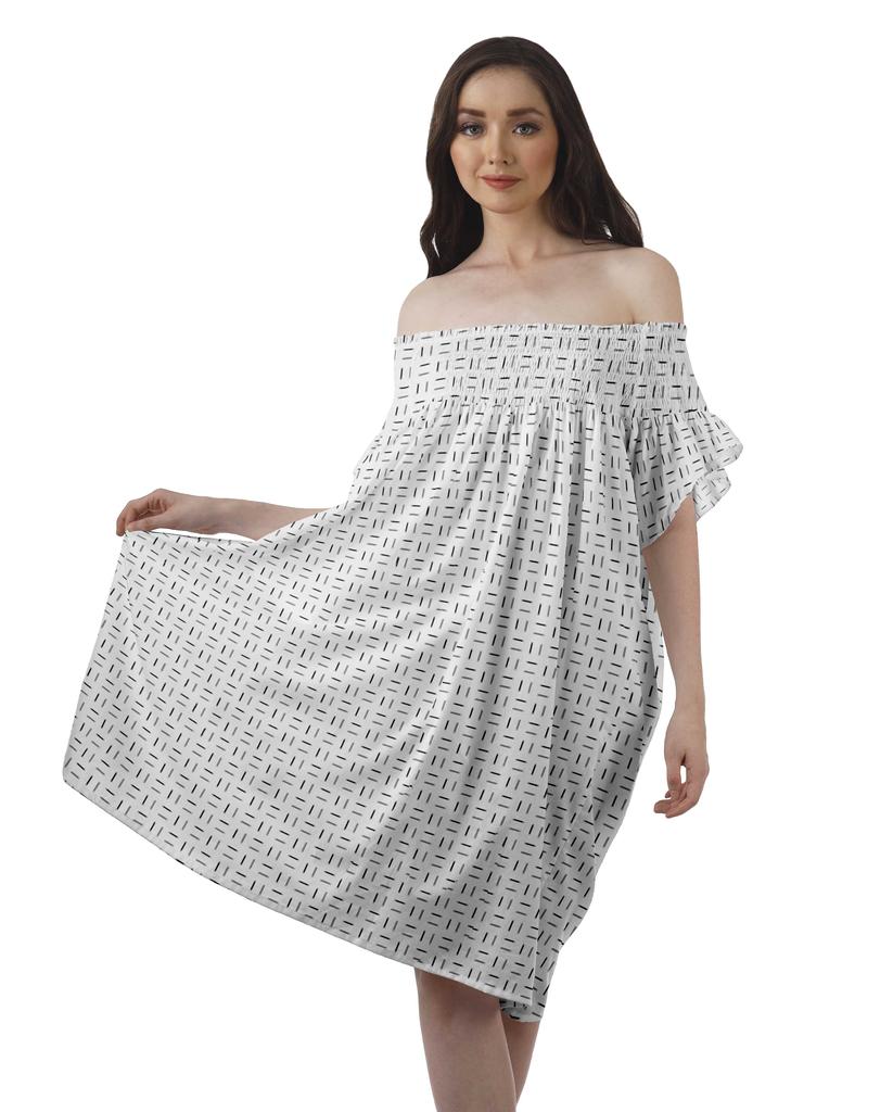 Moomaya Printed Poly Crepe Tunic Plus Size Womens Dresses Sleeveless Ladies