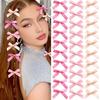 Yousheng 10/24Pcs Girl Hairpin Bowknot Decor Satin Hair Clips Star Shape Hair Pins Long Short Curly Braided Hair Tool Hair Accessories