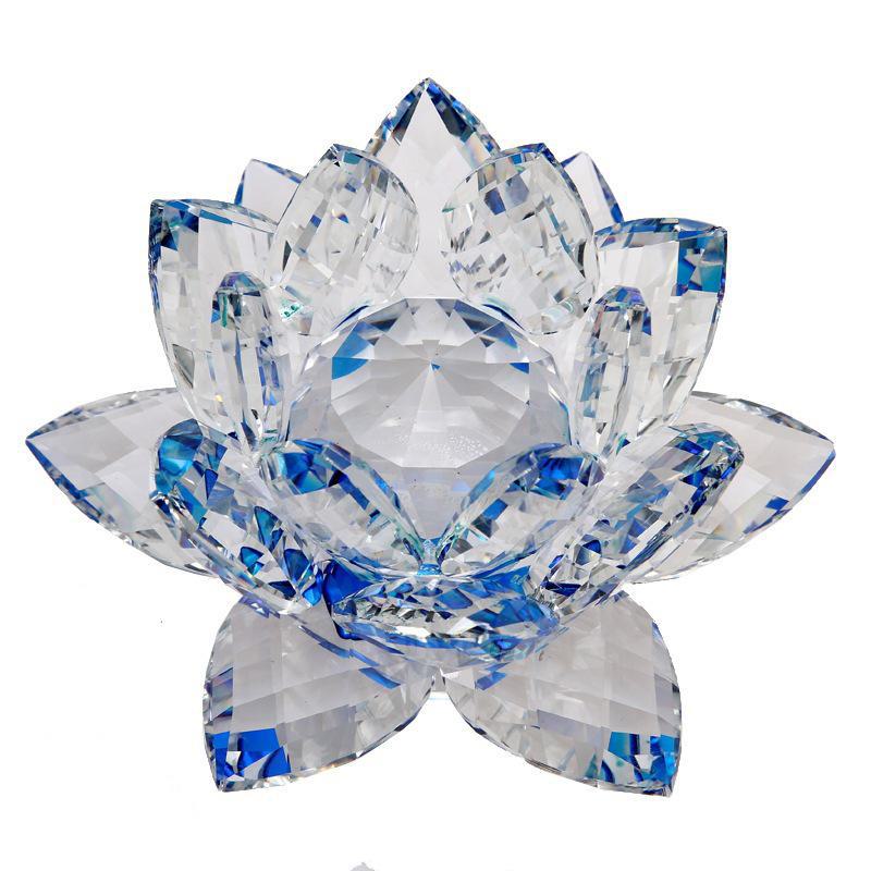 Подсвечник «Хрустальный лотос» — декоративное буддийское украшение для стола