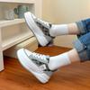 Women's Board Shoes Thick Sole Lightweight Casual Women's Shoes Spring New Mesh Breathable and Simple Student Fashionable Shoes