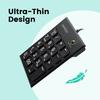 Perixx PERIPAD-202UB Wired Numeric Keypad with Panto-Keys, Tab Key, Large, Easy-to-Read Number Display, Black (Normal Color) [Authentic Warranty]
