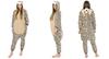 Onesie kigurumi costume cheetah warm pajamas disguise jumpsuit zipper l