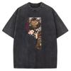 Hot Anime Jujutsu Kaisen Geto Suguru Graphic Vintage Tshirt Men Manga Cotton Tshirts Vintage Washed Tee Harajuku Male T Shirt