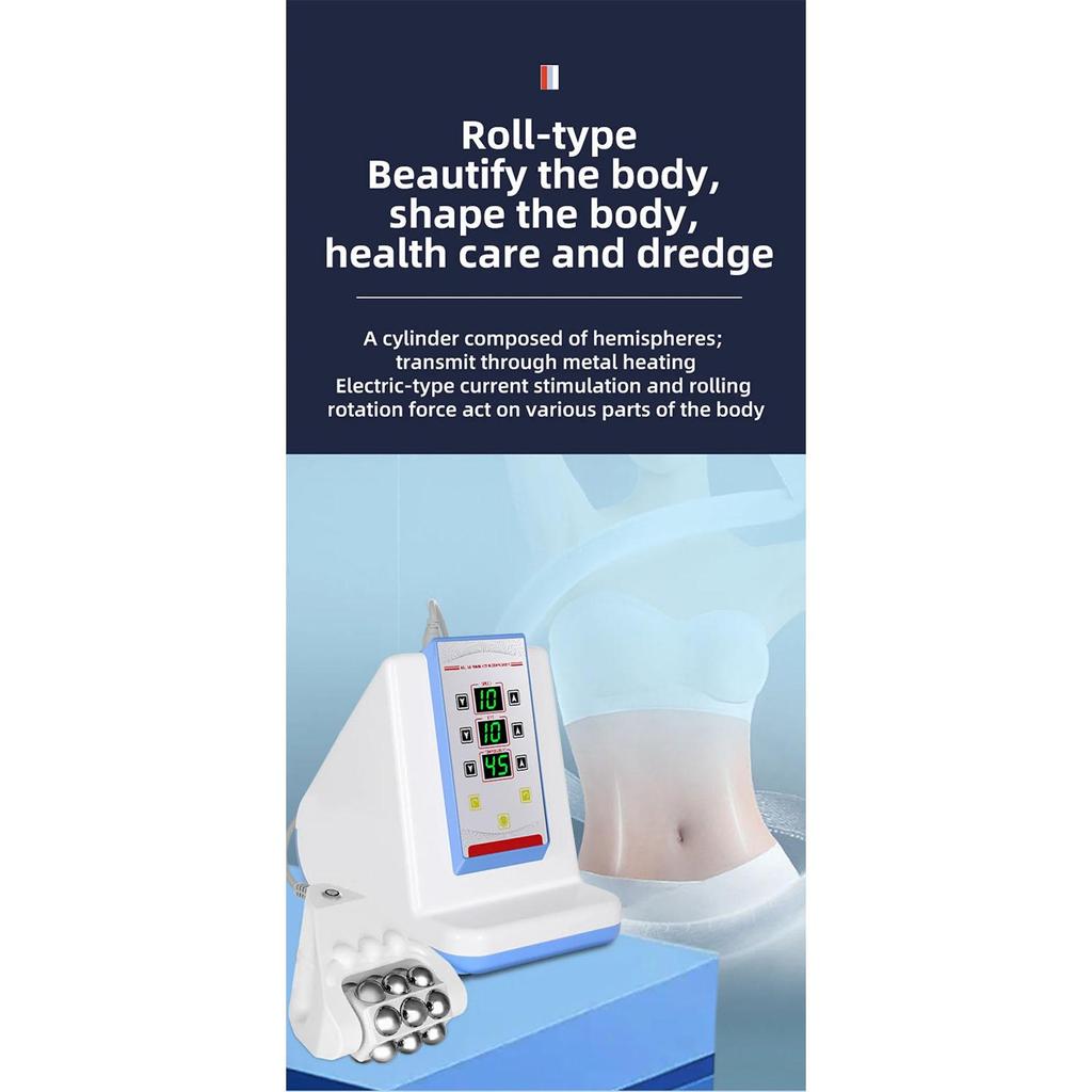 Electric Rolling Heating EMS Muscle Massager For Body Back And Neck Pain Relief Bodybuilding Slimming Roller Hip Lifting Machine