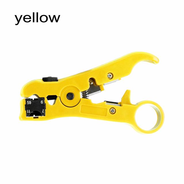 Многофункциональный электрический нож для зачистки, плоскогубцы, инструменты, плоскогубцы для коаксиального кабеля, резак для зачистки проводов для UTP/STP RG59 RG6 RG7 RG11