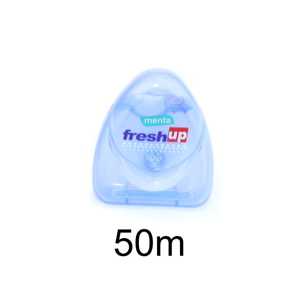 Портативный 50 м микро воск со вкусом мяты, сверхтонкая зубная нить, межзубная щетка, палочка для гигиены полости рта