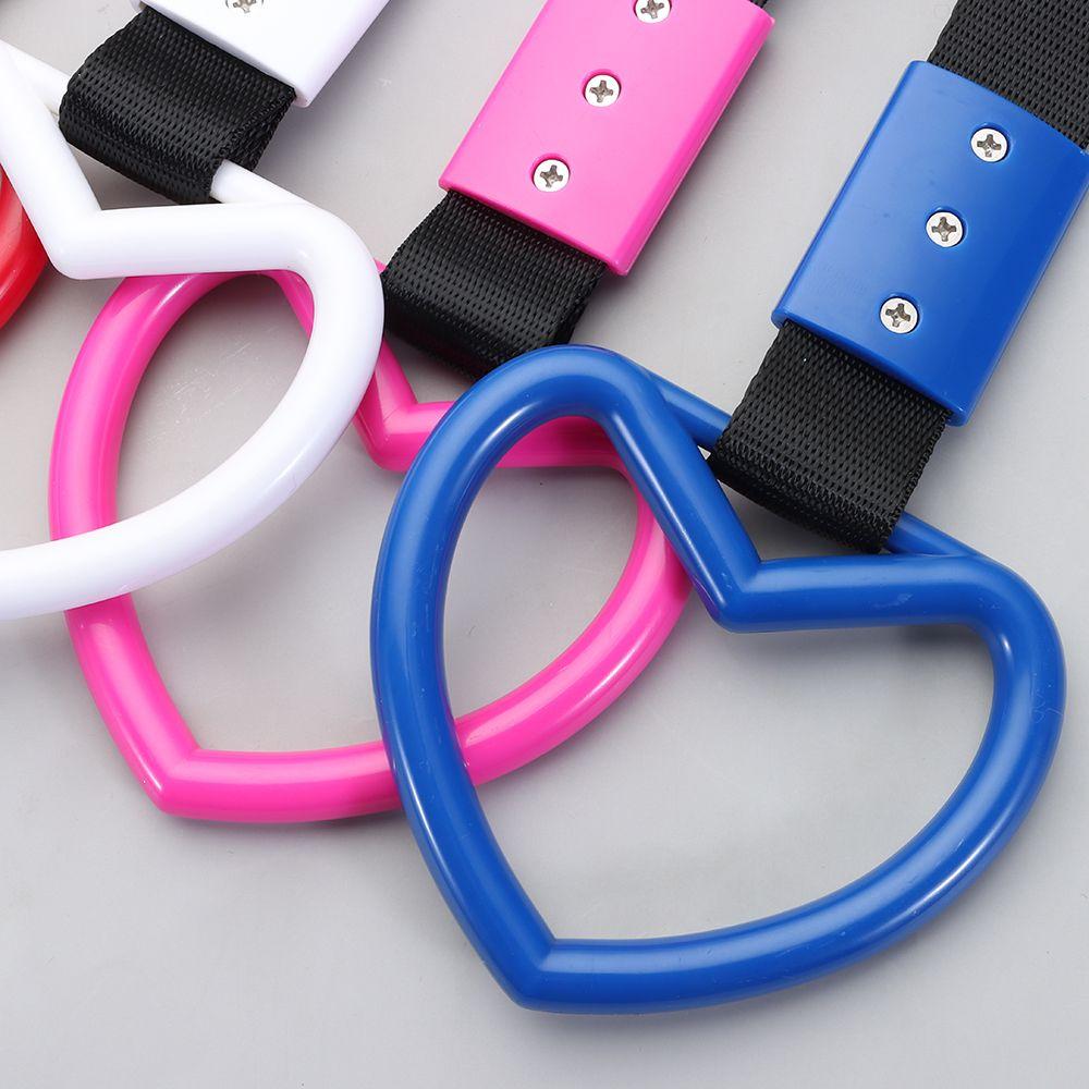 Drift Subway Bus Handle Charm Tow Ring Car Accessory Heart Shape Strap Handle Strap