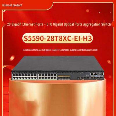 H3C S5590-28T8XC-EI-H3 Гигабитный управляемый L3 корпоративный коммутатор