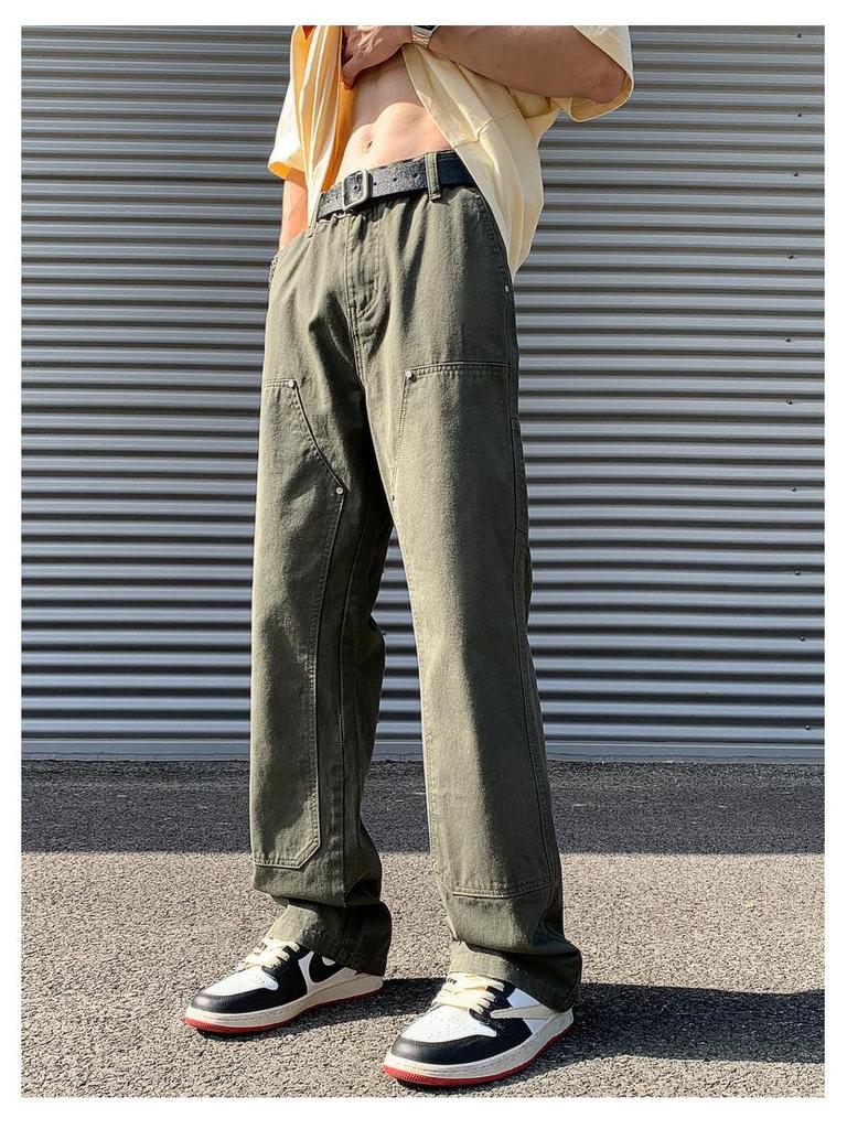 LKTM Мужские повседневные брюки свободного покроя в стиле ретро Lumberjack High Street