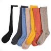 Elastic Sexy For Girl Student Solid color Cotton Hosiery Women Stockings Knee High Socks Calf Sock